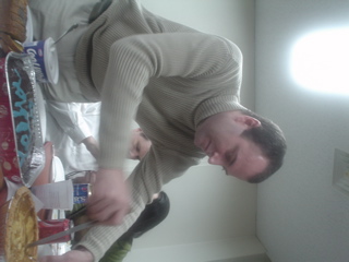Ryan eating a pie